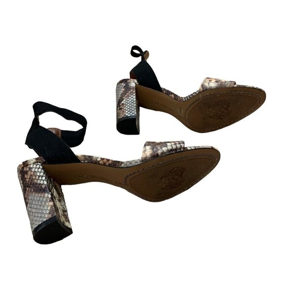 Vince Camuto Women's Size 8 Citriana Open Toe Sandal Ankle Strap Snake Print - Picture 8 of 10